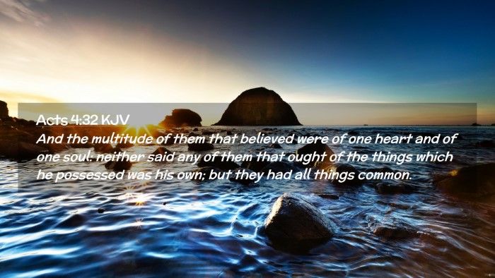 Picture 02 - Acts 4:32 KJV Desktop Wallpaper - And the multitude of them that believed were of - Desktop Bible Verse Wallpaper