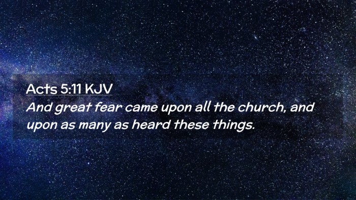 Picture 02 - Acts 5:11 KJV Desktop Wallpaper - And great fear came upon all the church, and upon - Desktop Bible Verse Wallpaper