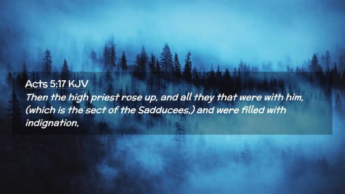 Picture 02 - Acts 5:17 KJV Desktop Wallpaper - Then the high priest rose up, and all they that - Desktop Bible Verse Wallpaper