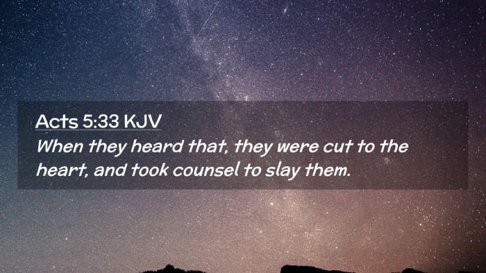 Picture 02 - Acts 5:33 KJV Desktop Wallpaper - When they heard that, they were cut to the heart, - Desktop Bible Verse Wallpaper