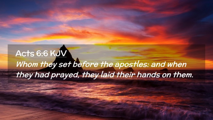 Picture 02 - Acts 6:6 KJV Desktop Wallpaper - Whom they set before the apostles: and when they - Desktop Bible Verse Wallpaper
