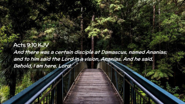 Picture 02 - Acts 9:10 KJV Desktop Wallpaper - And there was a certain disciple at Damascus, - Desktop Bible Verse Wallpaper