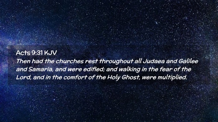 Picture 02 - Acts 9:31 KJV Desktop Wallpaper - Then had the churches rest throughout all Judaea - Desktop Bible Verse Wallpaper