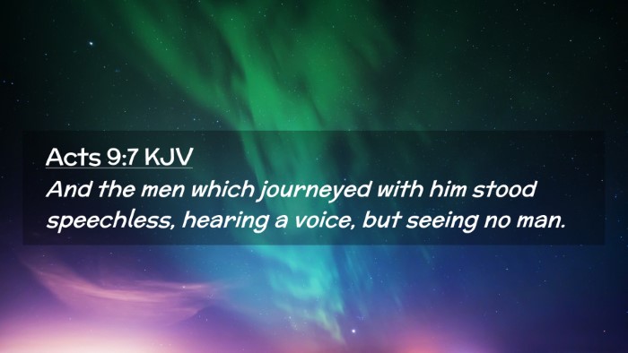 Picture 02 - Acts 9:7 KJV Desktop Wallpaper - And the men which journeyed with him stood - Desktop Bible Verse Wallpaper