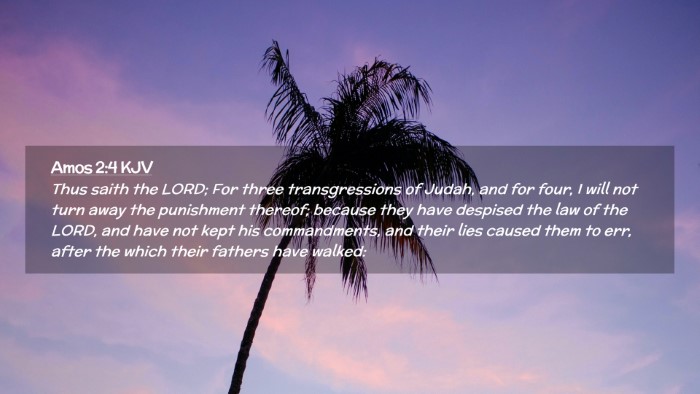 Picture 02 - Amos 2:4 KJV Desktop Wallpaper - Thus saith the LORD; For three transgressions of - Desktop Bible Verse Wallpaper