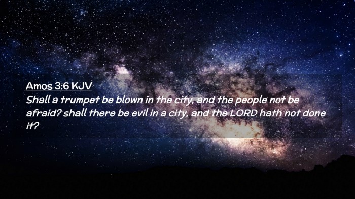Picture 02 - Amos 3:6 KJV Desktop Wallpaper - Shall a trumpet be blown in the city, and the - Desktop Bible Verse Wallpaper