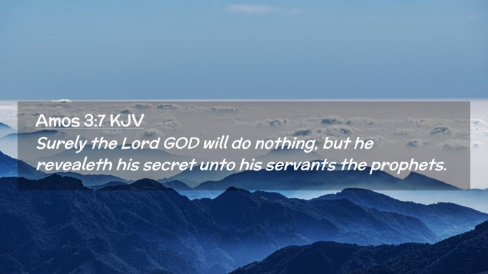 Picture 02 - Amos 3:7 KJV Desktop Wallpaper - Surely the Lord GOD will do nothing, but he - Desktop Bible Verse Wallpaper