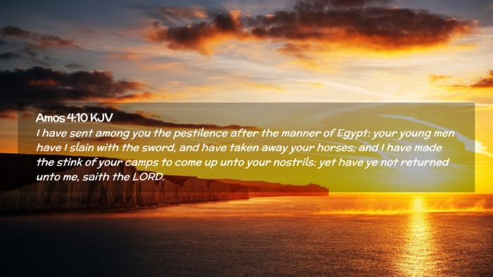 Picture 02 - Amos 4:10 KJV Desktop Wallpaper - I have sent among you the pestilence after the - Desktop Bible Verse Wallpaper