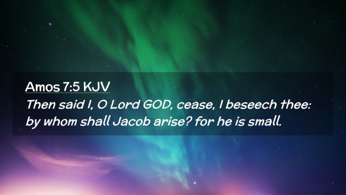 Picture 02 - Amos 7:5 KJV Desktop Wallpaper - Then said I, O Lord GOD, cease, I beseech thee: - Desktop Bible Verse Wallpaper