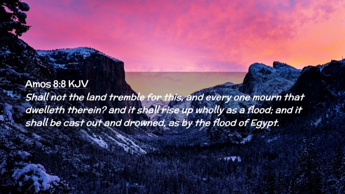 Picture 02 - Amos 8:8 KJV Desktop Wallpaper - Shall not the land tremble for this, and every - Desktop Bible Verse Wallpaper