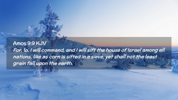 Picture 02 - Amos 9:9 KJV Desktop Wallpaper - For, lo, I will command, and I will sift the - Desktop Bible Verse Wallpaper