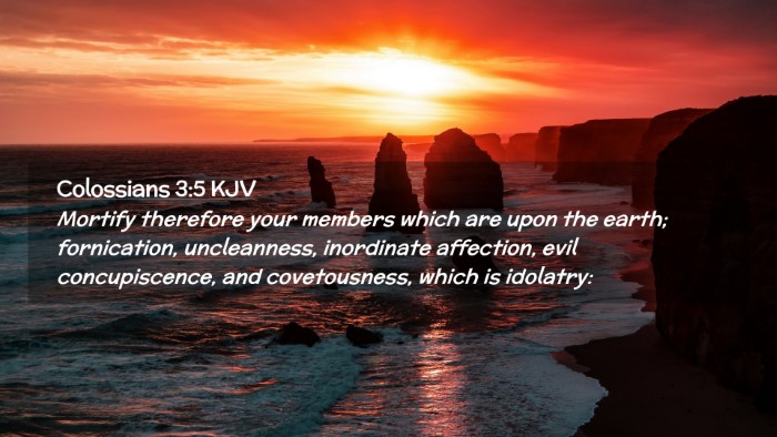 Picture 02 - Colossians 3:5 KJV Desktop Wallpaper - Mortify therefore your members which are upon the - Desktop Bible Verse Wallpaper