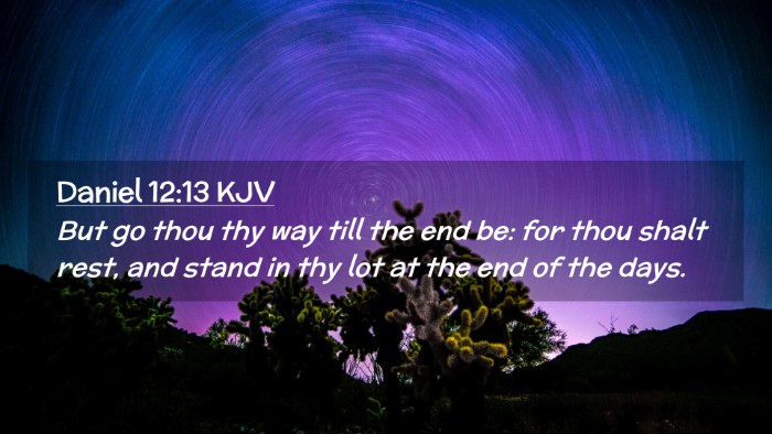 Picture 02 - Daniel 12:13 KJV Desktop Wallpaper - But go thou thy way till the end be: for thou - Desktop Bible Verse Wallpaper