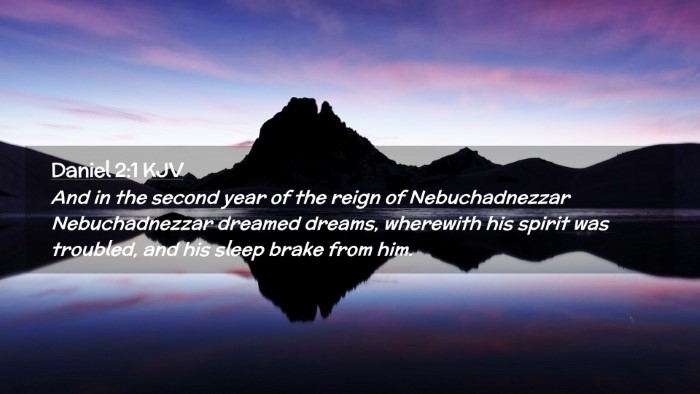 Picture 02 - Daniel 2:1 KJV Desktop Wallpaper - And in the second year of the reign of - Desktop Bible Verse Wallpaper