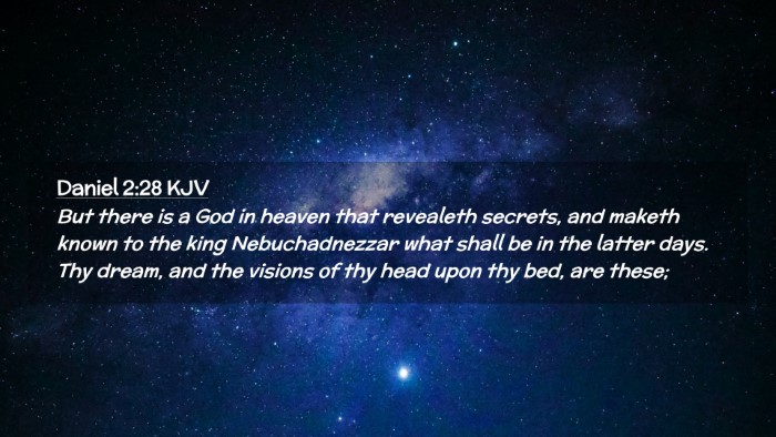 Picture 02 - Daniel 2:28 KJV Desktop Wallpaper - But there is a God in heaven that revealeth - Desktop Bible Verse Wallpaper