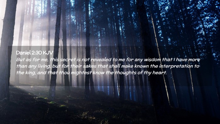 Picture 02 - Daniel 2:30 KJV Desktop Wallpaper - But as for me, this secret is not revealed to me - Desktop Bible Verse Wallpaper