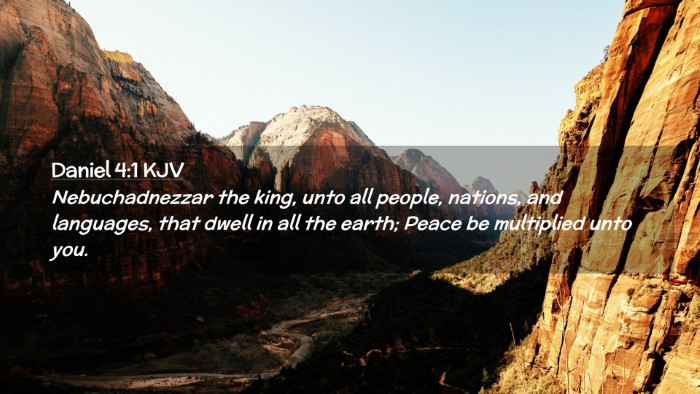 Picture 02 - Daniel 4:1 KJV Desktop Wallpaper - Nebuchadnezzar the king, unto all people, - Desktop Bible Verse Wallpaper