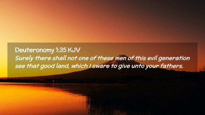 Picture 02 - Deuteronomy 1:35 KJV Desktop Wallpaper - Surely there shall not one of these men of this - Desktop Bible Verse Wallpaper