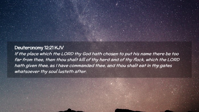Picture 02 - Deuteronomy 12:21 KJV Desktop Wallpaper - If the place which the LORD thy God hath chosen - Desktop Bible Verse Wallpaper