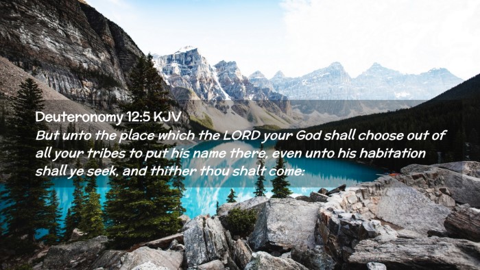Picture 02 - Deuteronomy 12:5 KJV Desktop Wallpaper - But unto the place which the LORD your God shall - Desktop Bible Verse Wallpaper
