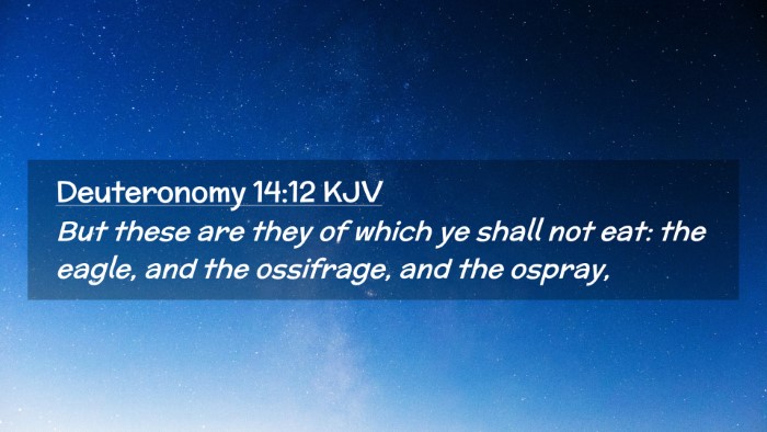 Picture 02 - Deuteronomy 14:12 KJV Desktop Wallpaper - But these are they of which ye shall not eat: the - Desktop Bible Verse Wallpaper