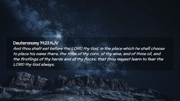 Picture 02 - Deuteronomy 14:23 KJV Desktop Wallpaper - And thou shalt eat before the LORD thy God, in - Desktop Bible Verse Wallpaper