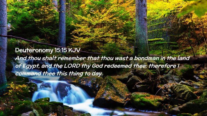 Picture 02 - Deuteronomy 15:15 KJV Desktop Wallpaper - And thou shalt remember that thou wast a bondman - Desktop Bible Verse Wallpaper