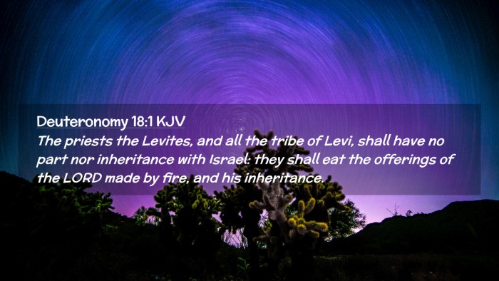 Picture 02 - Deuteronomy 18:1 KJV Desktop Wallpaper - The priests the Levites, and all the tribe of - Desktop Bible Verse Wallpaper