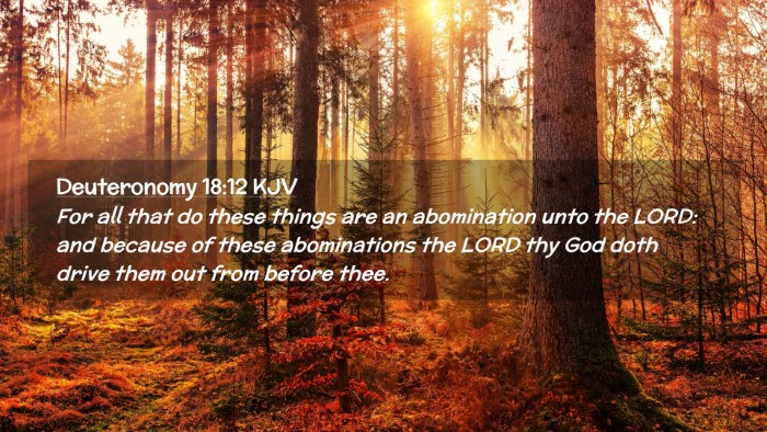 Picture 02 - Deuteronomy 18:12 KJV Desktop Wallpaper - For all that do these things are an abomination - Desktop Bible Verse Wallpaper