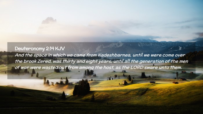 Picture 02 - Deuteronomy 2:14 KJV Desktop Wallpaper - And the space in which we came from Kadeshbarnea, - Desktop Bible Verse Wallpaper