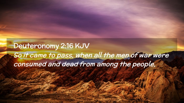 Picture 02 - Deuteronomy 2:16 KJV Desktop Wallpaper - So it came to pass, when all the men of war were - Desktop Bible Verse Wallpaper