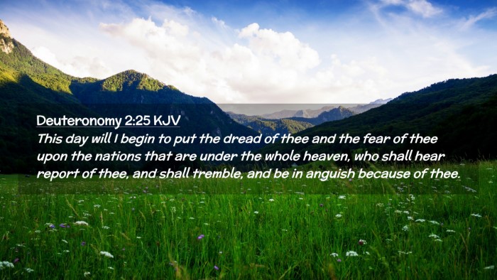 Picture 02 - Deuteronomy 2:25 KJV Desktop Wallpaper - This day will I begin to put the dread of thee - Desktop Bible Verse Wallpaper