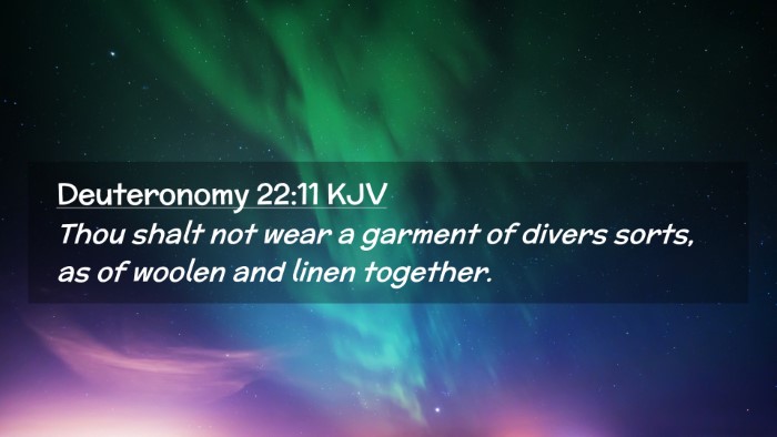 Picture 02 - Deuteronomy 22:11 KJV Desktop Wallpaper - Thou shalt not wear a garment of divers sorts, as - Desktop Bible Verse Wallpaper