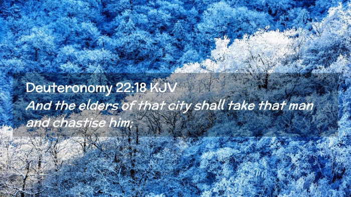 Picture 02 - Deuteronomy 22:18 KJV Desktop Wallpaper - And the elders of that city shall take that man - Desktop Bible Verse Wallpaper