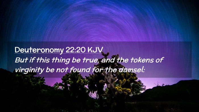 Picture 02 - Deuteronomy 22:20 KJV Desktop Wallpaper - But if this thing be true, and the tokens of - Desktop Bible Verse Wallpaper