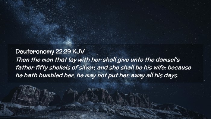 Picture 02 - Deuteronomy 22:29 KJV Desktop Wallpaper - Then the man that lay with her shall give unto - Desktop Bible Verse Wallpaper
