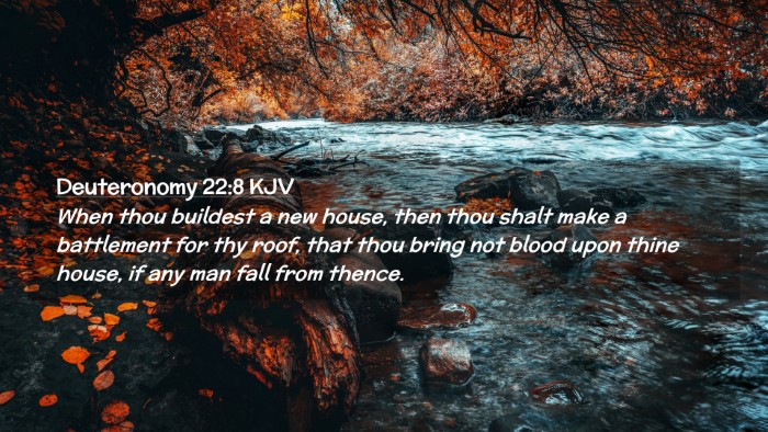 Picture 02 - Deuteronomy 22:8 KJV Desktop Wallpaper - When thou buildest a new house, then thou shalt - Desktop Bible Verse Wallpaper