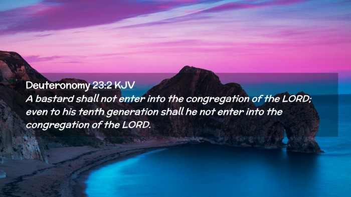 Picture 02 - Deuteronomy 23:2 KJV Desktop Wallpaper - A bastard shall not enter into the congregation - Desktop Bible Verse Wallpaper