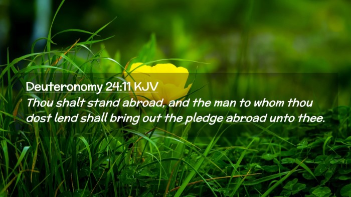 Picture 02 - Deuteronomy 24:11 KJV Desktop Wallpaper - Thou shalt stand abroad, and the man to whom thou - Desktop Bible Verse Wallpaper