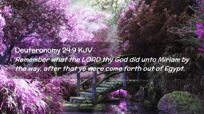 Picture 02 - Deuteronomy 24:9 KJV Desktop Wallpaper - Remember what the LORD thy God did unto Miriam by - Desktop Bible Verse Wallpaper