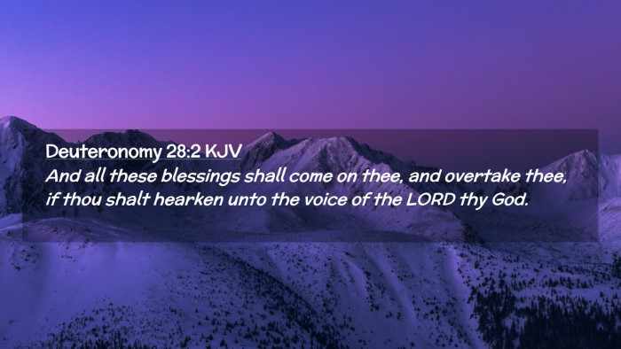 Picture 02 - Deuteronomy 28:2 KJV Desktop Wallpaper - And all these blessings shall come on thee, and - Desktop Bible Verse Wallpaper