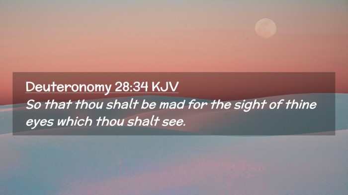 Picture 02 - Deuteronomy 28:34 KJV Desktop Wallpaper - So that thou shalt be mad for the sight of thine - Desktop Bible Verse Wallpaper