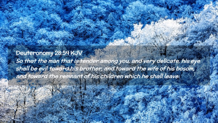 Picture 02 - Deuteronomy 28:54 KJV Desktop Wallpaper - So that the man that is tender among you, and - Desktop Bible Verse Wallpaper