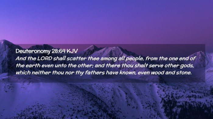 Picture 02 - Deuteronomy 28:64 KJV Desktop Wallpaper - And the LORD shall scatter thee among all people, - Desktop Bible Verse Wallpaper