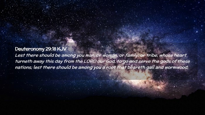 Picture 02 - Deuteronomy 29:18 KJV Desktop Wallpaper - Lest there should be among you man, or woman, or - Desktop Bible Verse Wallpaper