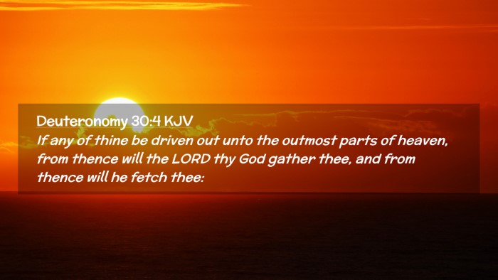 Picture 02 - Deuteronomy 30:4 KJV Desktop Wallpaper - If any of thine be driven out unto the outmost - Desktop Bible Verse Wallpaper