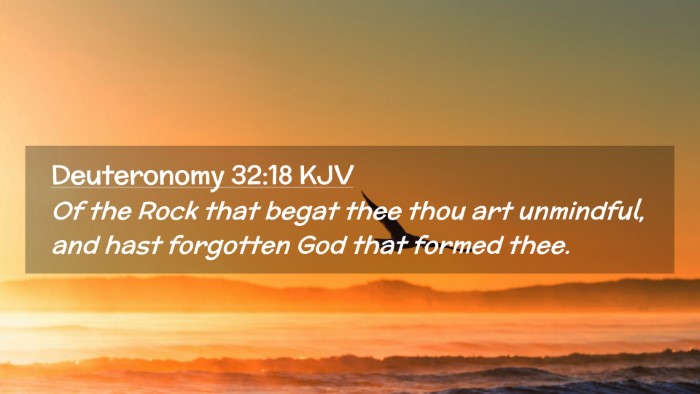Picture 02 - Deuteronomy 32:18 KJV Desktop Wallpaper - Of the Rock that begat thee thou art unmindful, - Desktop Bible Verse Wallpaper