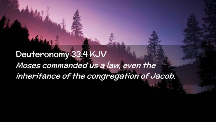 Picture 02 - Deuteronomy 33:4 KJV Desktop Wallpaper - Moses commanded us a law, even the inheritance of - Desktop Bible Verse Wallpaper