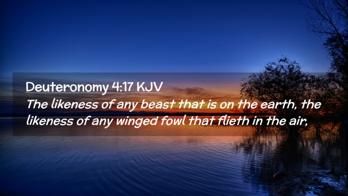 Picture 02 - Deuteronomy 4:17 KJV Desktop Wallpaper - The likeness of any beast that is on the earth, - Desktop Bible Verse Wallpaper