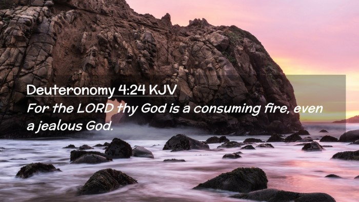 Picture 02 - Deuteronomy 4:24 KJV Desktop Wallpaper - For the LORD thy God is a consuming fire, even a - Desktop Bible Verse Wallpaper